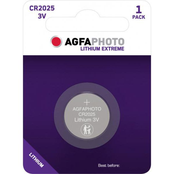 AGFAPHOTO Knopfzelle Lithium, CR-2025