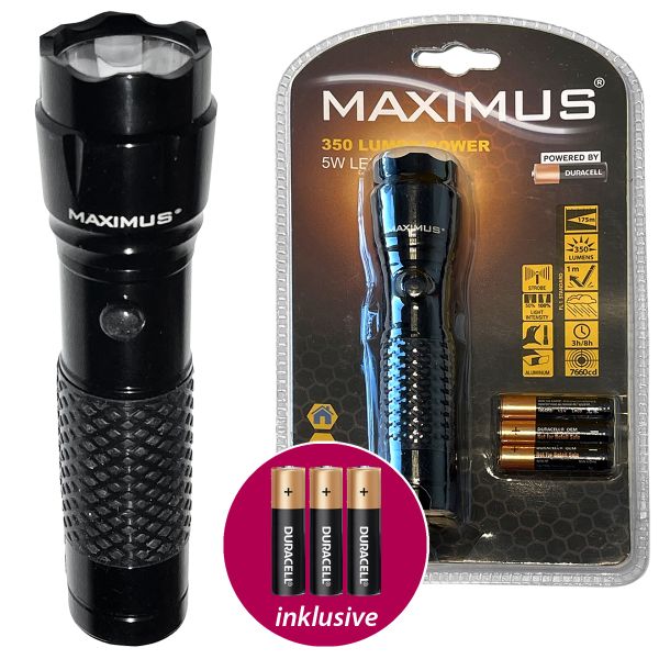 Maximus LED Taschenlampe 5W 350lm Modell M-FL-021-DU