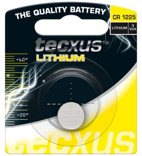tecxus Knopfzelle Lithium, CR-1225