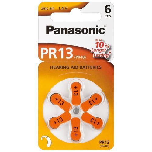 Hörgerätebatterie Panasonic 6 Stück V 13