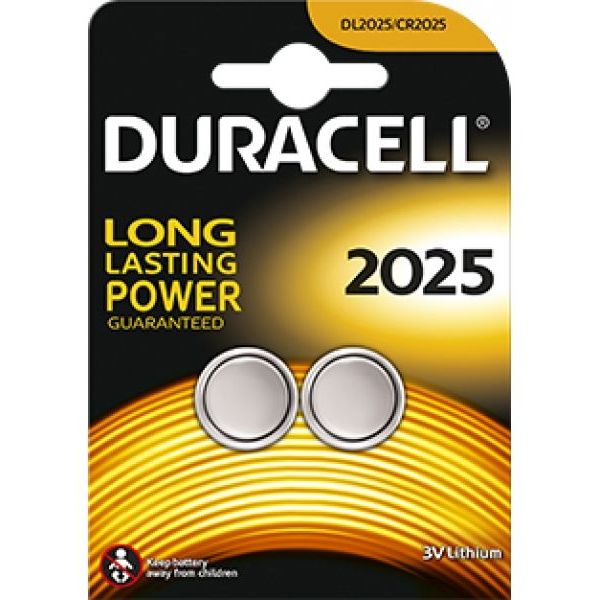 Duracell 3V Lithium 2025 Knopfzelle 2er Pack