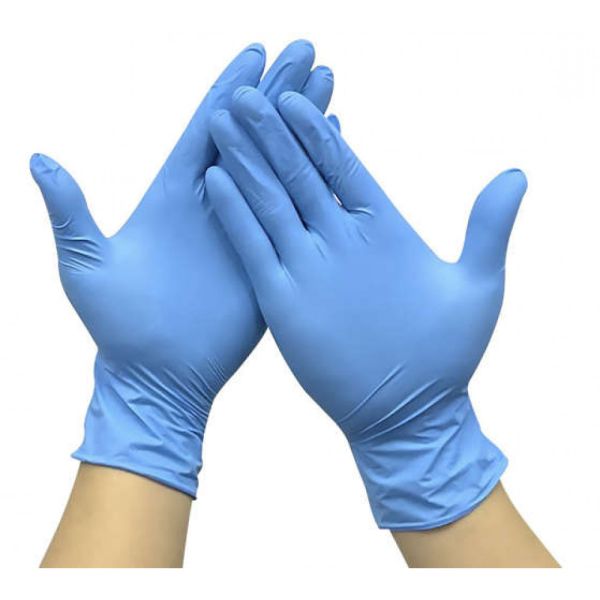 100 Schutzhandschuhe Einmalhandschuhe Nitril S, blau