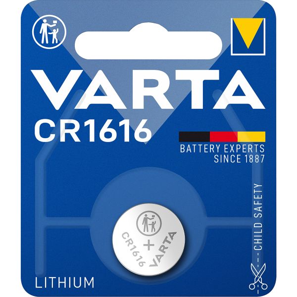 Lithium Knopfzelle CR1616, 6616, DL1616 - 3V von Varta
