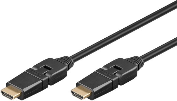 HDMI Kabel 3.0m, beidseitig drehbarer Stecker, mit Ethernet v1