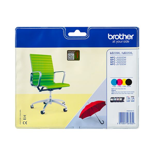 Original Brother Value-Pack LC229XL / LC225XL
