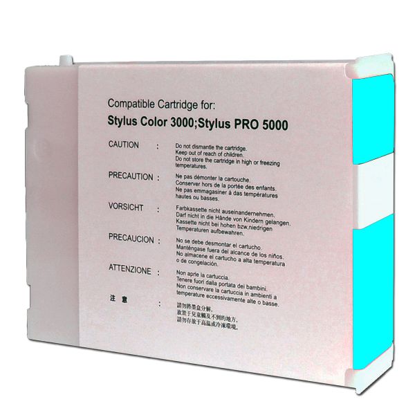 kompatible Druckerpatrone cyan, f. Stylus color 3000