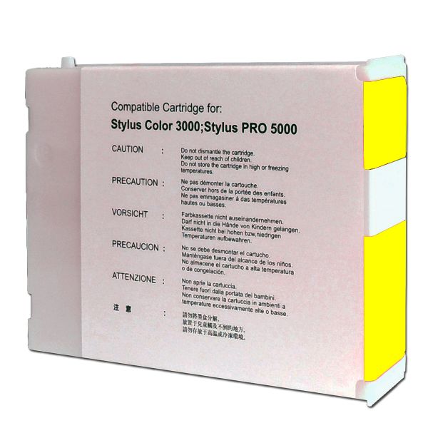 kompatible Druckerpatrone yellow, f. Stylus color 3000